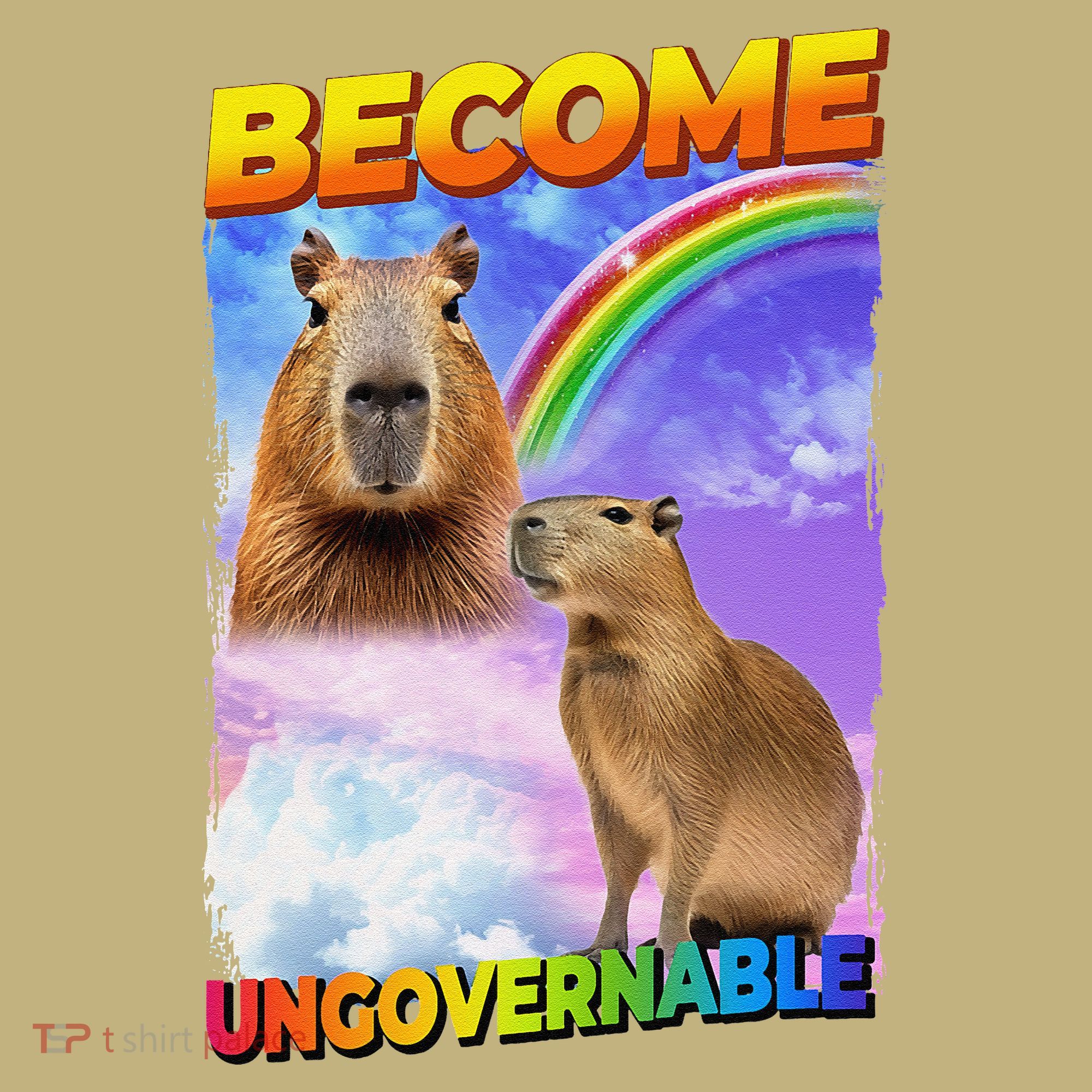 Become Ungovernable Capybara Capibara Pop Culture Mousepad
