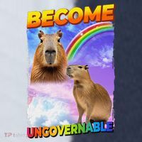 Become Ungovernable Capybara Capibara Pop Culture Sport-Tek Competitor United Soccer Jersey thumb 4