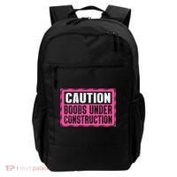 Boobs Under Construction Mastectomy Breast Cancer Warrior Backpack thumb 0