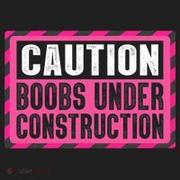 Boobs Under Construction Mastectomy Breast Cancer Warrior Beanie thumb 2