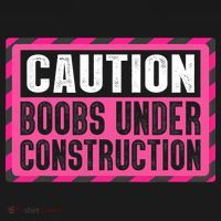 Boobs Under Construction Mastectomy Breast Cancer Warrior Polo thumb 3