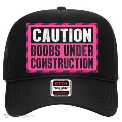 Boobs Under Construction Mastectomy Breast Cancer Warrior Hat