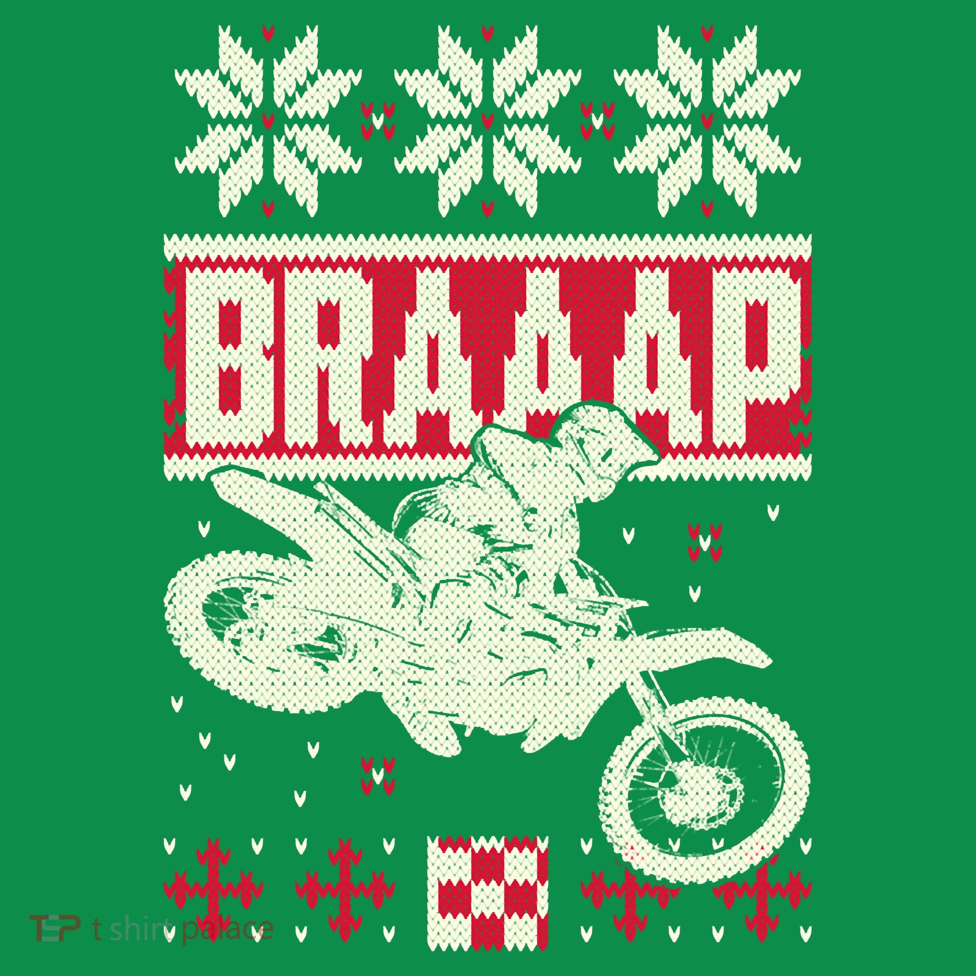 Braaap Ugly Christmas sweater motocross dirt bike Baby Bodysuit