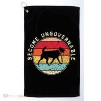 Become Ungovernable Dog Golf Towel thumb 0