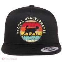 Become Ungovernable Dog Flat Bill Trucker Hat thumb 0