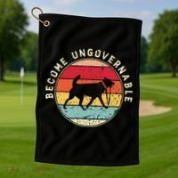 Become Ungovernable Dog Golf Towel thumb 1