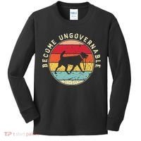 Become Ungovernable Dog Kids Long Sleeve Shirt thumb 0