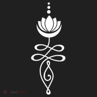 Buddhist Crescent Moon And Lotus Flower Tumbler thumb 3