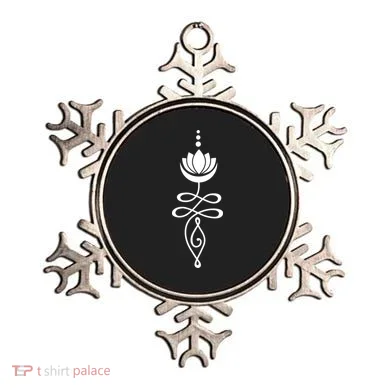 Buddhist Crescent Moon And Lotus Flower Ornament