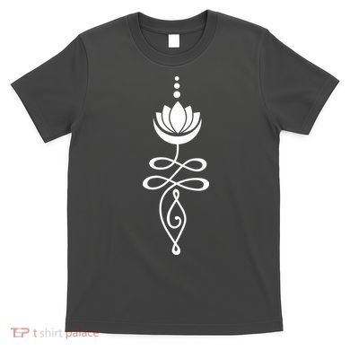 Buddhist Crescent Moon And Lotus Flower T-Shirt