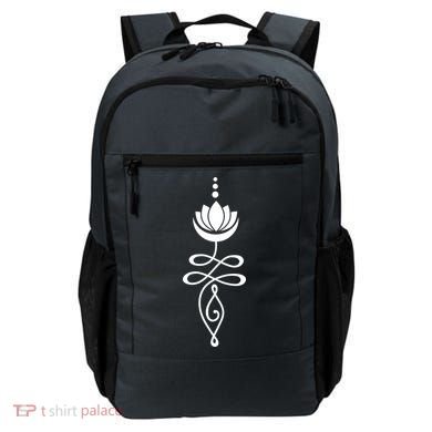 Buddhist Crescent Moon And Lotus Flower Backpack