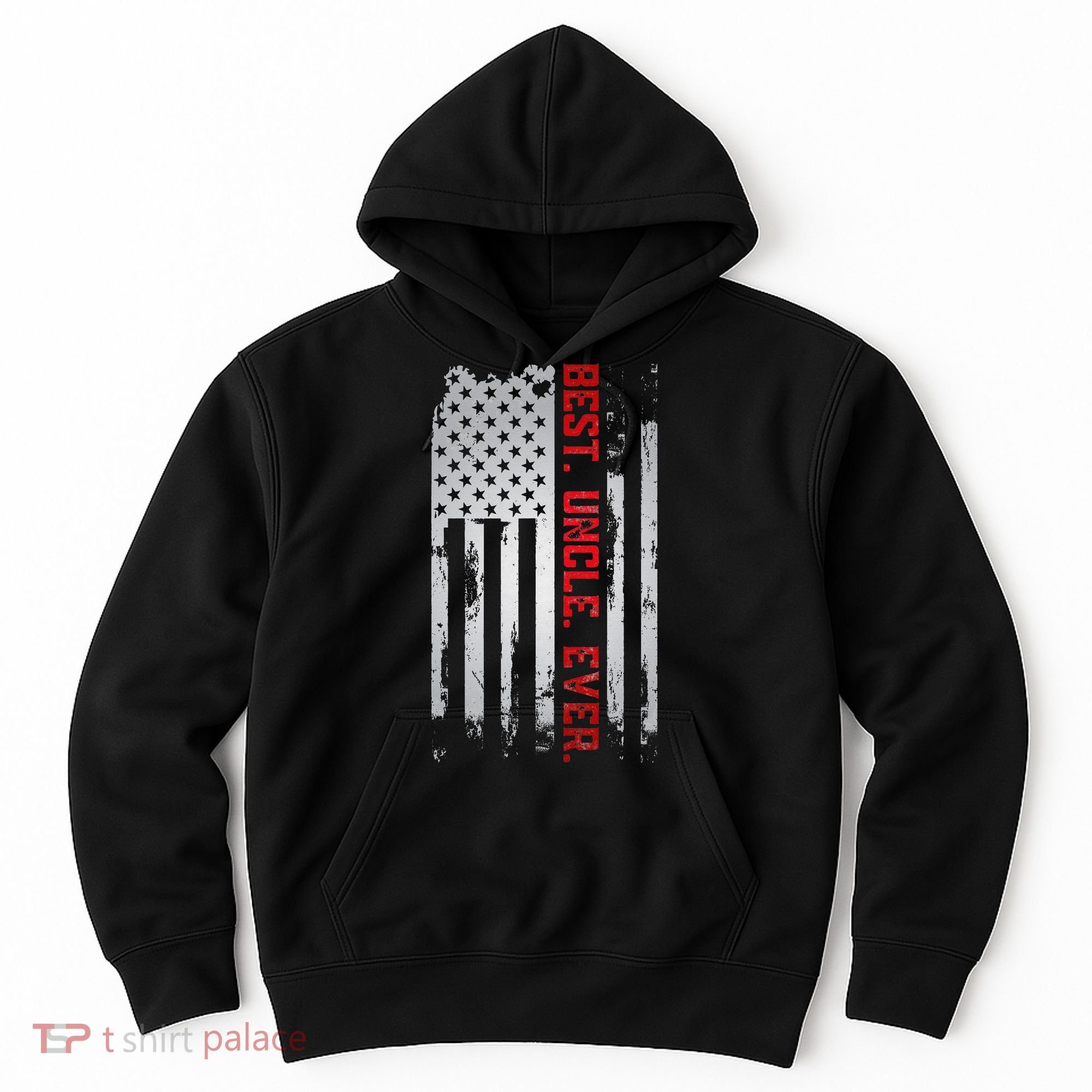 Best Uncle Ever American USA flag Father’s Day gift for Dad Hoodie