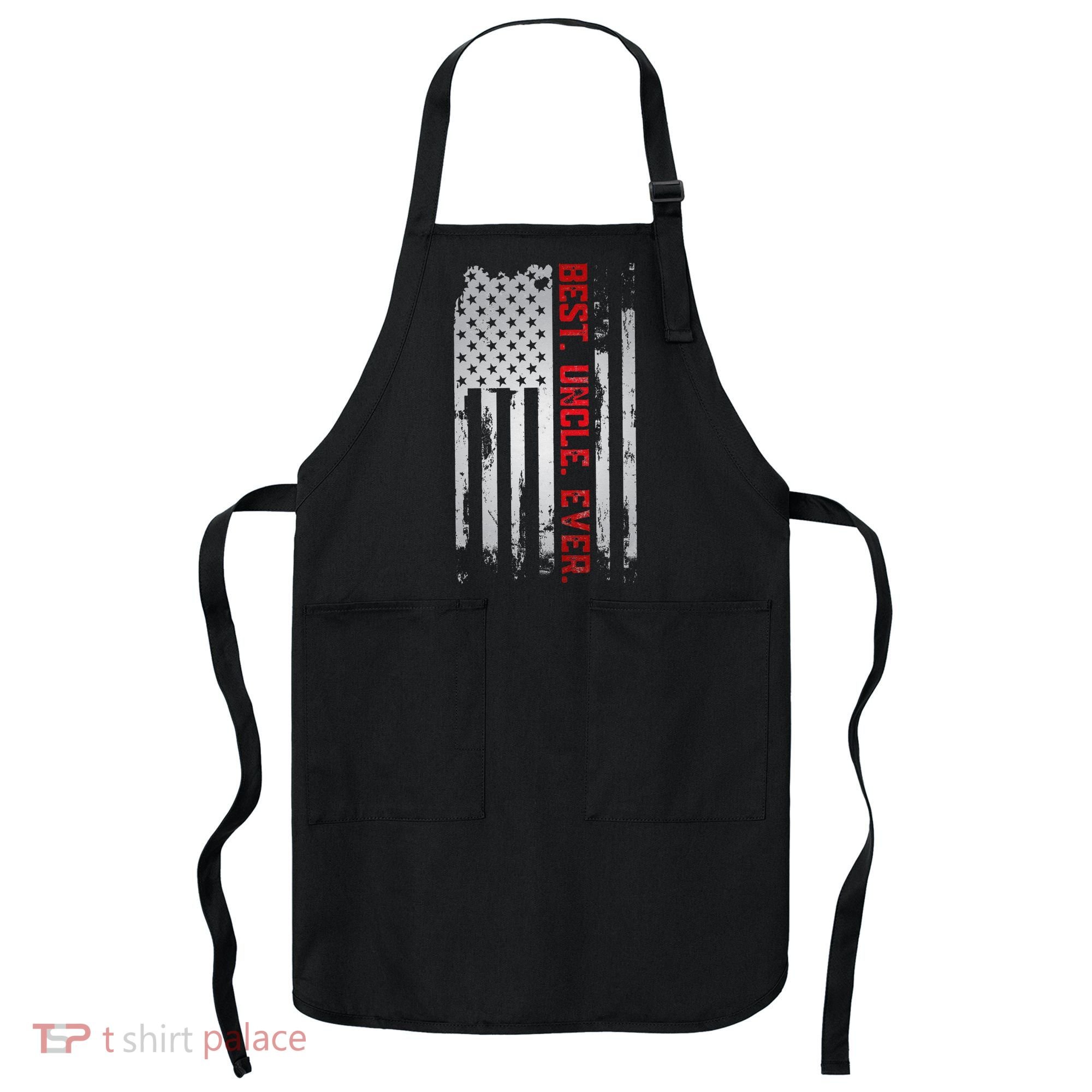 Best Uncle Ever American USA flag Father’s Day gift for Dad Apron