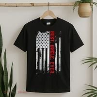 Best Uncle Ever American USA flag Father’s Day gift for Dad T-Shirt thumb 2