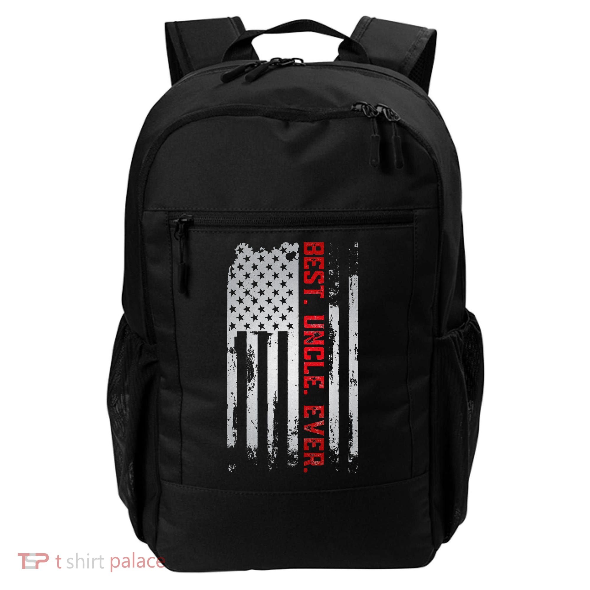 Best Uncle Ever American USA flag Father’s Day gift for Dad Backpack