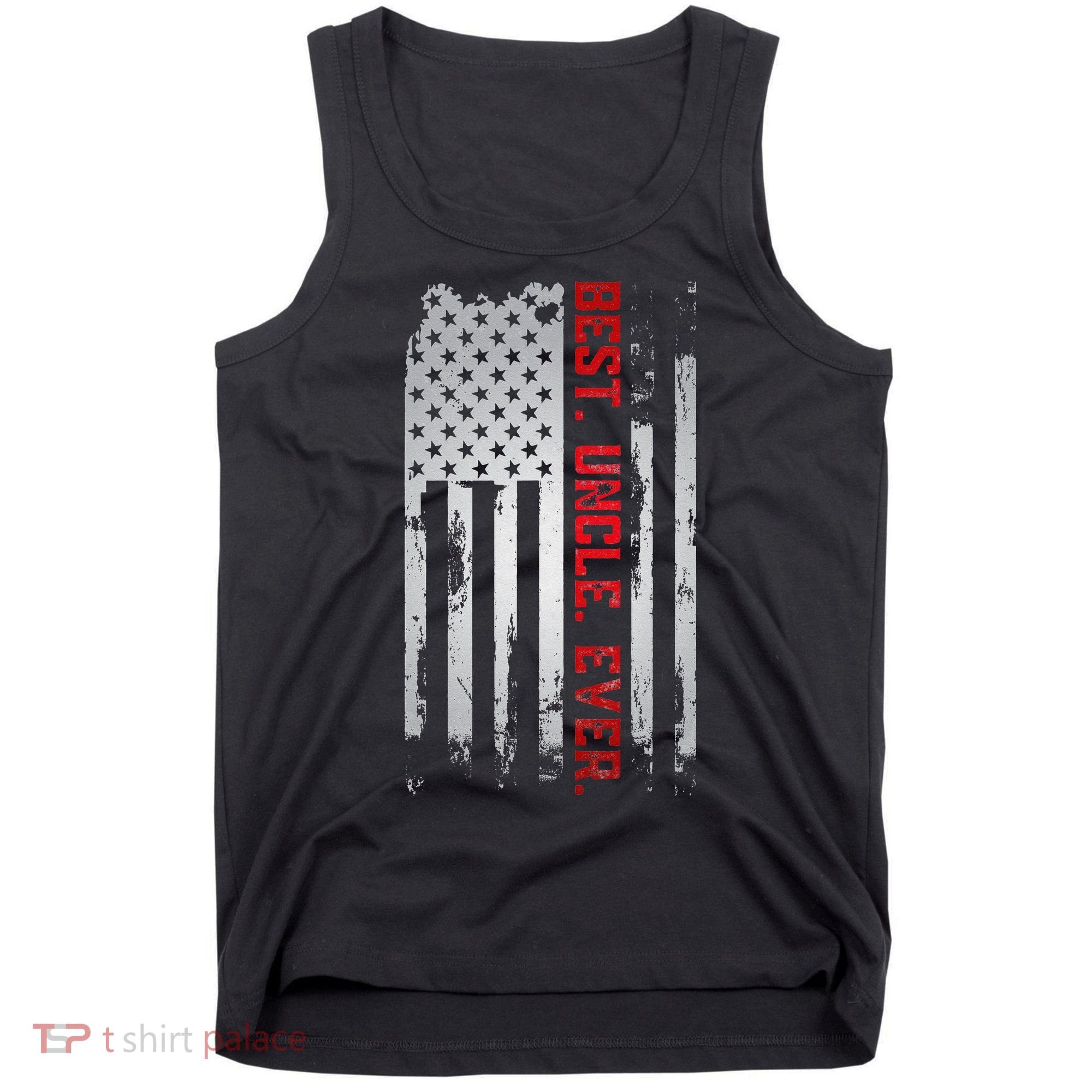 Best Uncle Ever American USA flag Father’s Day gift for Dad Tank Top