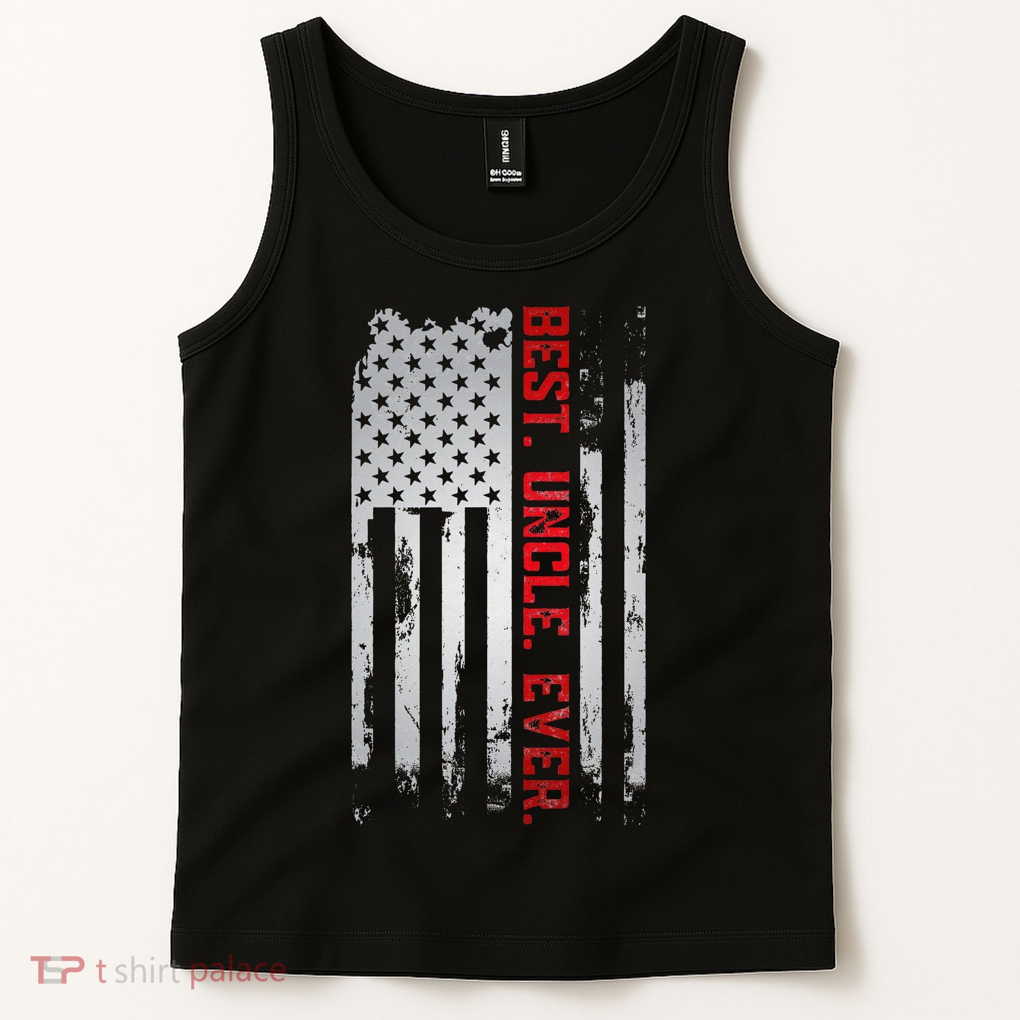 Best Uncle Ever American USA flag Father’s Day gift for Dad Tank Top