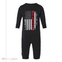Best Uncle Ever USA Flag Funny Uncle Infant Fleece One Piece thumb 0