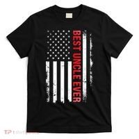 Best Uncle Ever USA Flag Funny Uncle T-Shirt thumb 0