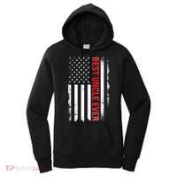 Best Uncle Ever USA Flag Funny Uncle Women's Hoodie thumb 0