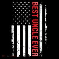 Best Uncle Ever USA Flag Funny Uncle Women's Hoodie thumb 2