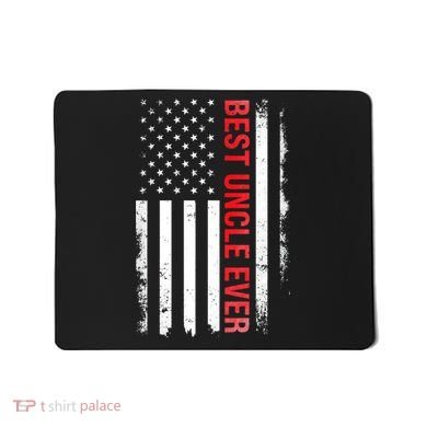 Best Uncle Ever USA Flag Funny Uncle Mousepad