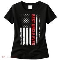 Best Uncle Ever USA Flag Funny Uncle Women's T-Shirt thumb 0
