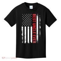 Best Uncle Ever USA Flag Funny Uncle Kids T-Shirt thumb 0