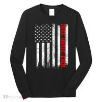Best Uncle Ever Usa Flag Fathers Day Firefighter Red Line Long Sleeve Shirt thumb 0