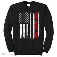 Best Uncle Ever Usa Flag Fathers Day Firefighter Red Line Sweatshirt thumb 0