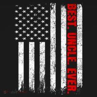 Best Uncle Ever Usa Flag Fathers Day Firefighter Red Line Women's Hoodie thumb 2