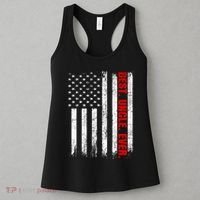 Best Uncle Ever Usa Flag Fathers Day Firefighter Red Line Women's Tank Top thumb 3