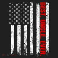 Best Uncle Ever Usa Flag Fathers Day Firefighter Red Line Hat thumb 2