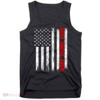 Best Uncle Ever Usa Flag Fathers Day Firefighter Red Line Tank Top thumb 0