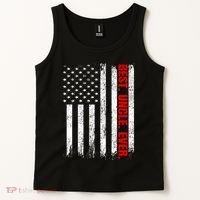 Best Uncle Ever Usa Flag Fathers Day Firefighter Red Line Tank Top thumb 2