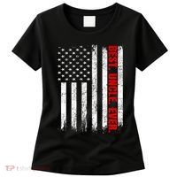 Best Uncle Ever Usa Flag Fathers Day Firefighter Red Line Women's T-Shirt thumb 0