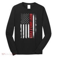 Best Uncle Ever Usa Flag Funny Uncle Long Sleeve Shirt thumb 0