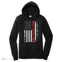 Best Uncle Ever Usa Flag Funny Uncle Women's Hoodie thumb 0