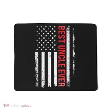 Best Uncle Ever Usa Flag Funny Uncle Mousepad