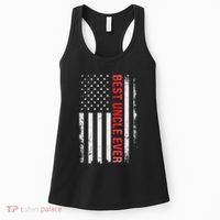 Best Uncle Ever Usa Flag Funny Uncle Women's Tank Top thumb 0