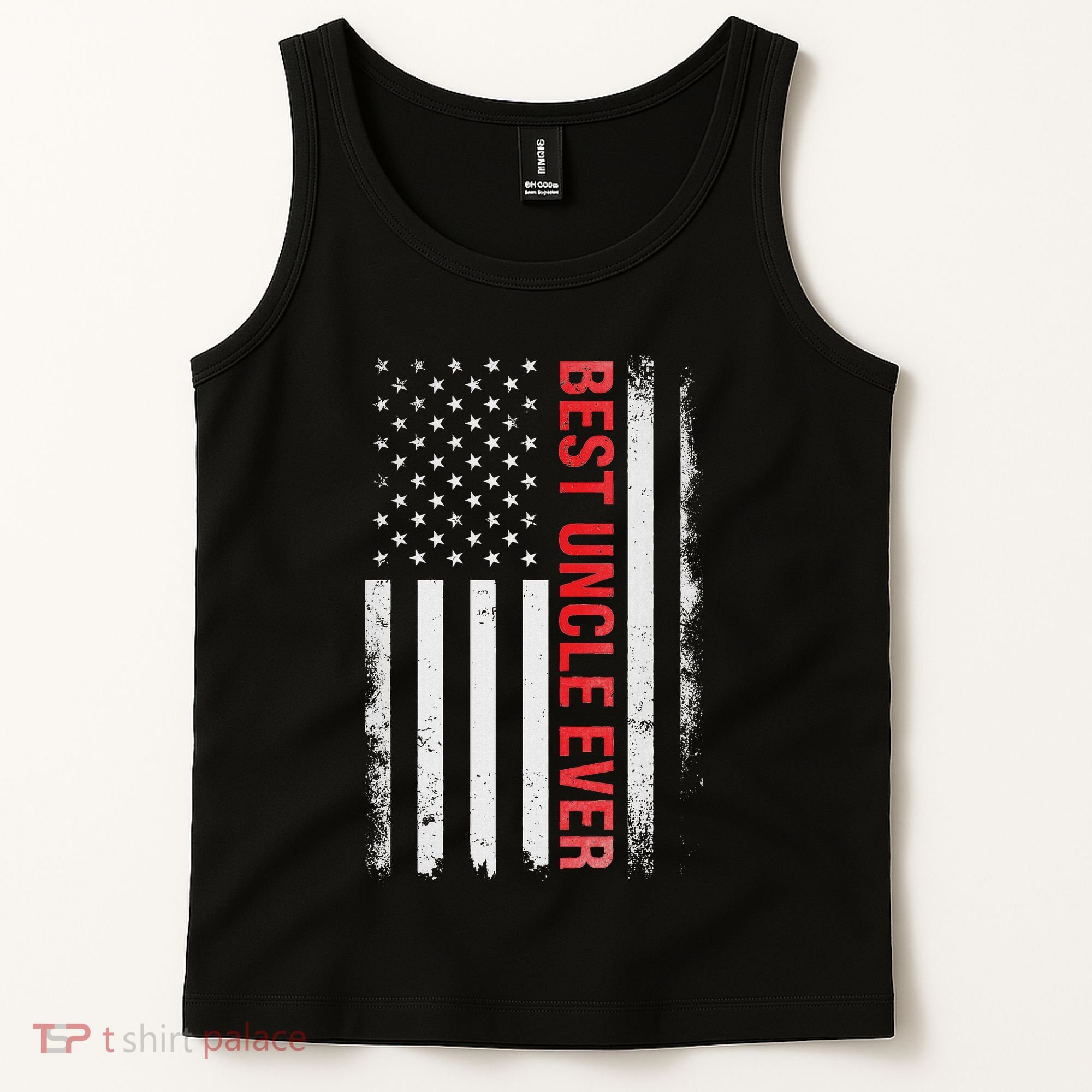 Best Uncle Ever Usa Flag Funny Uncle Tank Top