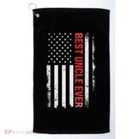 Best Uncle Ever Usa Flag Funny Uncle Golf Towel thumb 0