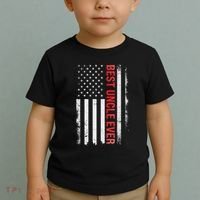 Best Uncle Ever Usa Flag Funny Uncle Toddler T-Shirt thumb 2