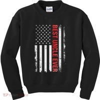 Best Uncle Ever Usa Flag Funny Uncle Kids Sweatshirt thumb 0