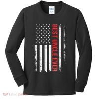 Best Uncle Ever Usa Flag Funny Uncle Kids Long Sleeve Shirt thumb 0