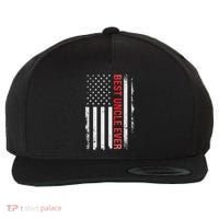 Best Uncle Ever Usa Flag Funny Uncle Wool Snapback Cap thumb 0