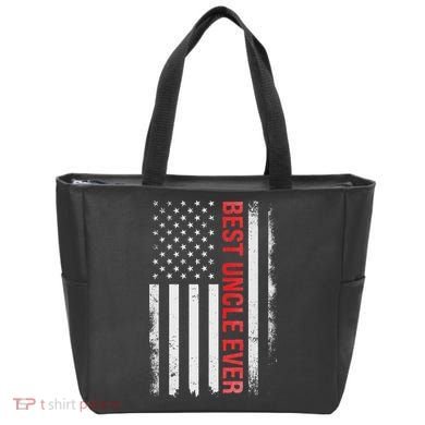 Best Uncle Ever Usa Flag Funny Uncle Tote Bag