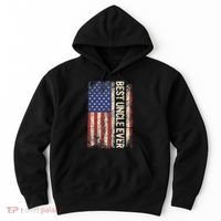 Best Uncle Ever Us American Flag For Uncle Hoodie thumb 0
