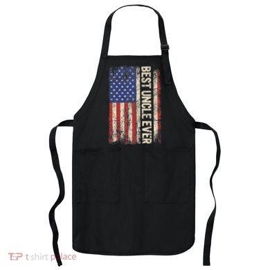 Best Uncle Ever Us American Flag For Uncle Apron