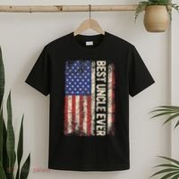 Best Uncle Ever Us American Flag For Uncle T-Shirt thumb 2